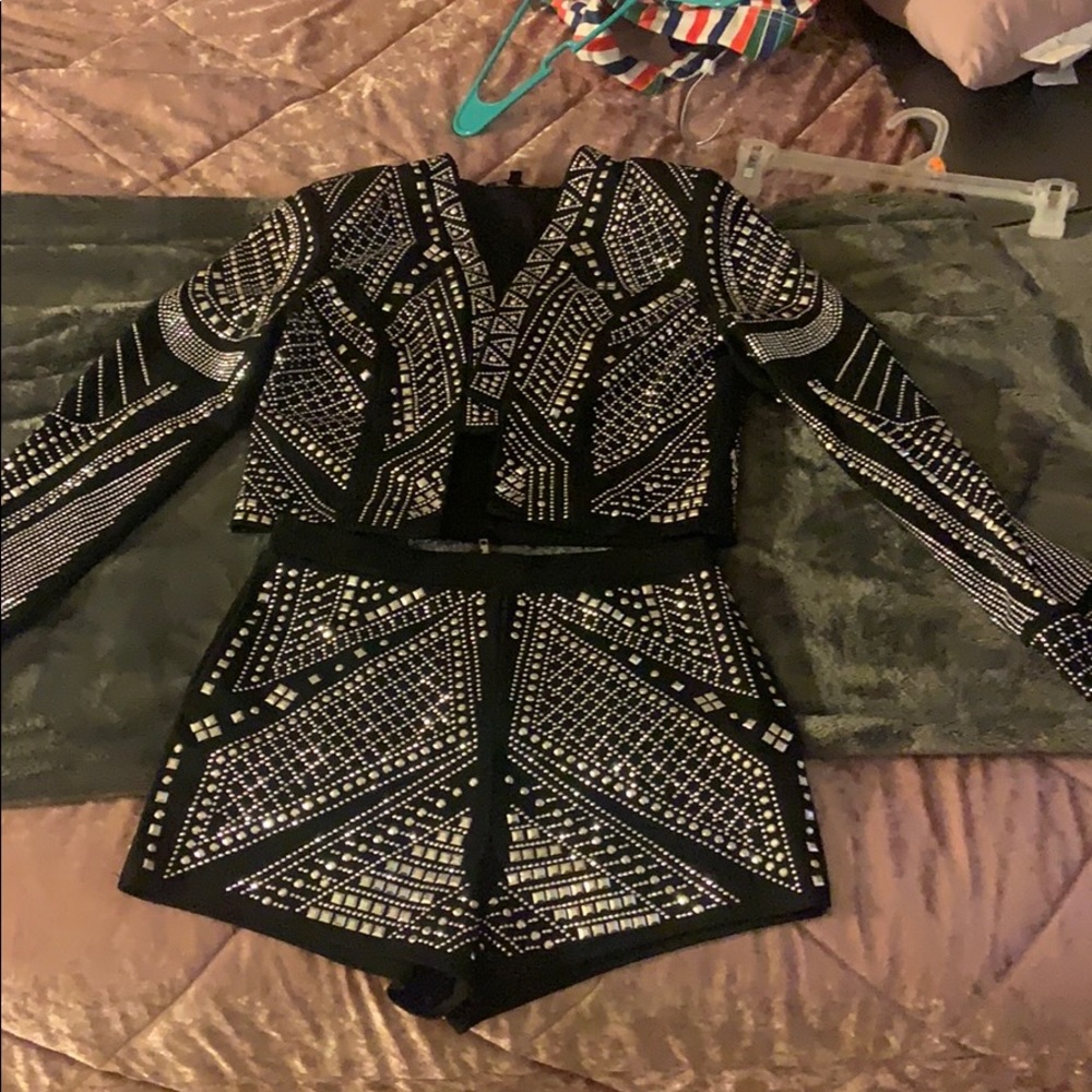 Girls do it better embellished set - Black